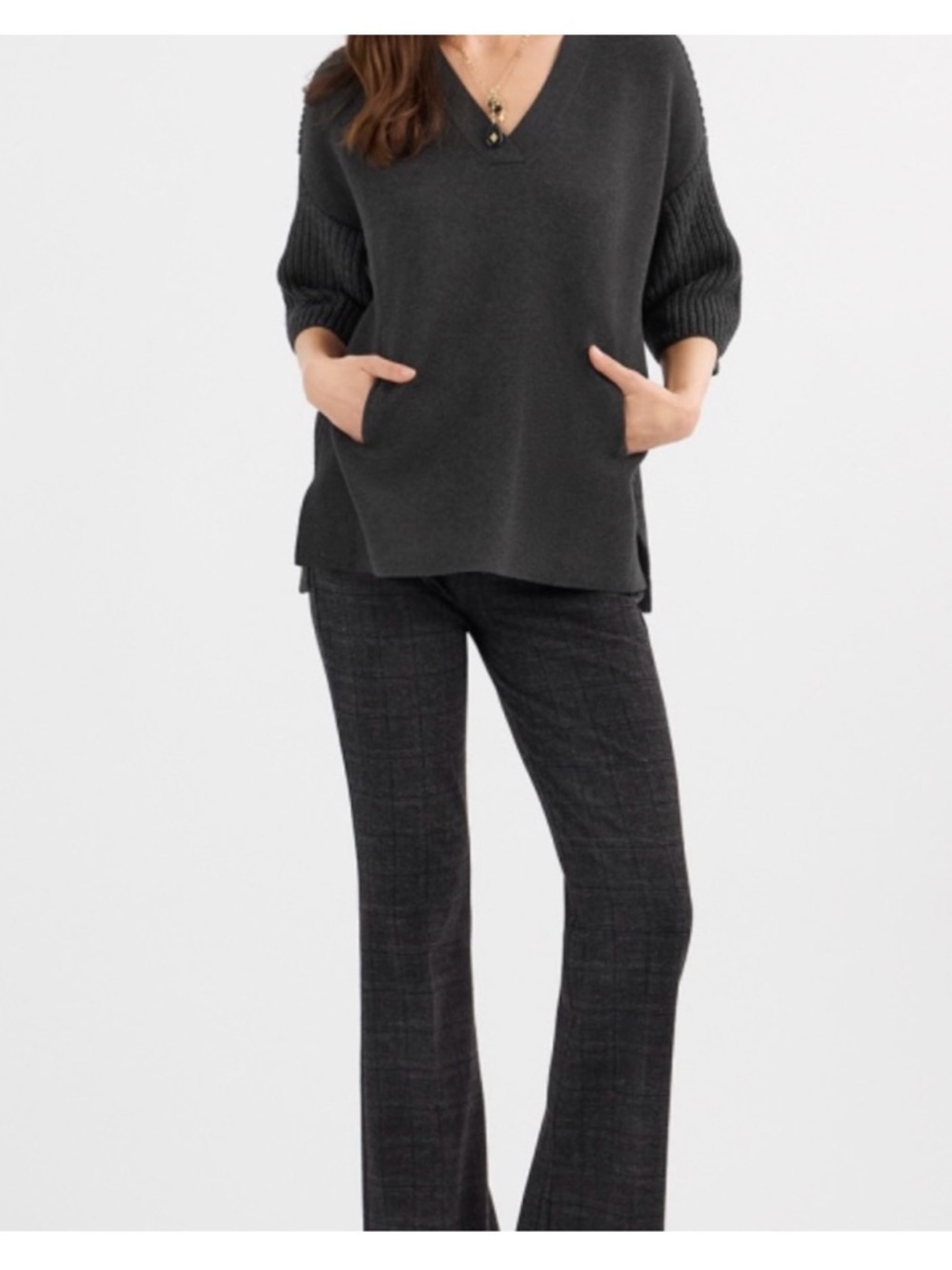 Cabi Forty Winks Sweater NWOT - Dark Charcoal
